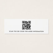 Benutzerdefinierte QR-Code-Ohrring-Display-Karte (Rückseite)