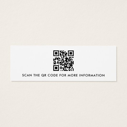 Benutzerdefinierte QR-Code-Ohrring-Display-Karte (Rückseite)