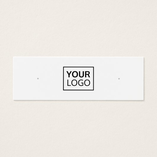 Benutzerdefinierte QR-Code-Ohrring-Display-Karte (Vorderseite)