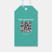 benutzerdefinierte QR-Code personalisierte Website Geschenkanhänger (Vorderseite)