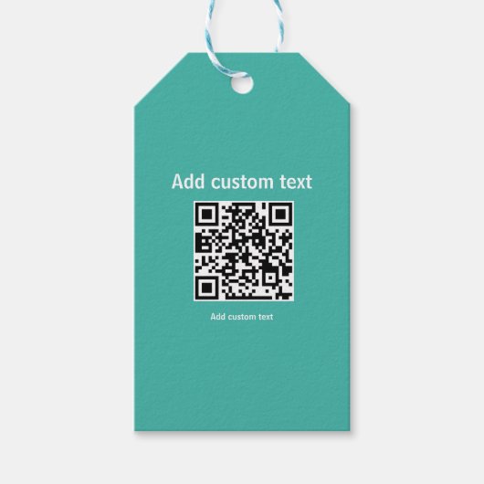 benutzerdefinierte QR-Code personalisierte Website Geschenkanhänger (Vorderseite)