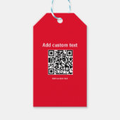 benutzerdefinierte QR-Code personalisierte Website Geschenkanhänger (Vorderseite)