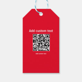 benutzerdefinierte QR-Code personalisierte Website Geschenkanhänger