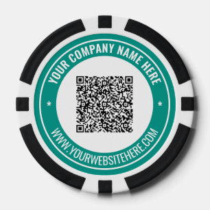 Benutzerdefinierte QR-Code-Pokerchips mit Markenlo Pokerchips