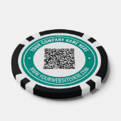 Benutzerdefinierte QR-Code-Pokerchips mit Markenlo Pokerchips (Einzeln)