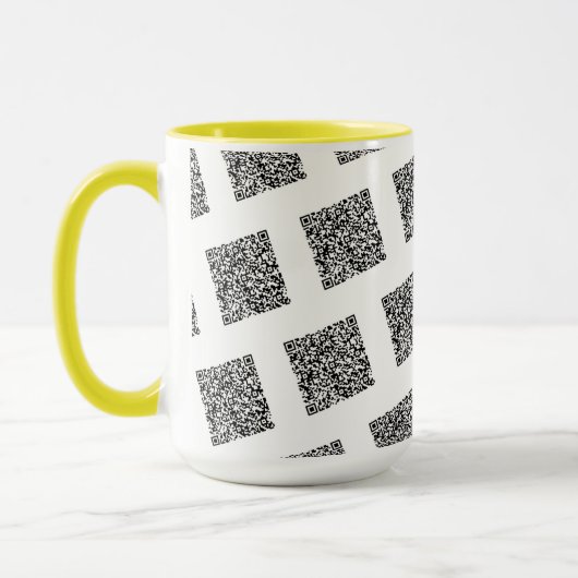Benutzerdefinierte QR-Code-Prüfung Info zu Ihrem l Tasse (Links)