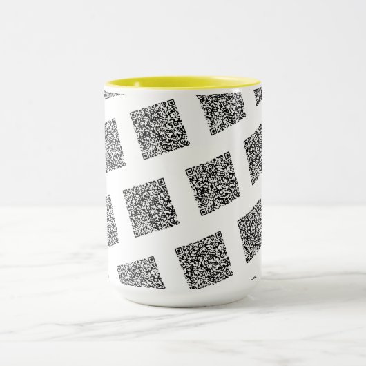 Benutzerdefinierte QR-Code-Prüfung Info zu Ihrem l Tasse (Zentrum)