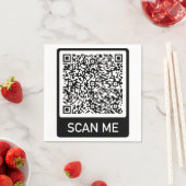 Benutzerdefinierte QR-Code-Prüfung Info zu Persona Serviette (Beispiel)