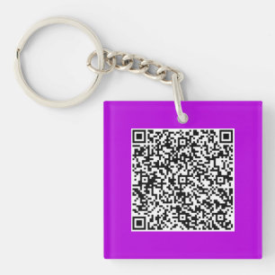 Benutzerdefinierte QR-Code-Prüfung Info zum Design Schlüsselanhänger