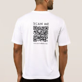 Benutzerdefinierte QR-Code-Prüfung Mäuse Back Prin T-Shirt (Rückseite)