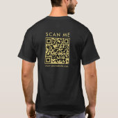 Benutzerdefinierte QR-Code-Prüfung Mäuse Back Prin T-Shirt (Rückseite)