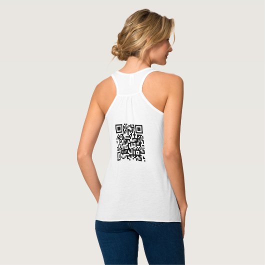 Benutzerdefinierte QR-Code-Prüfung Mäuse Vorder- u Tank Top (Rückseite Vollansicht)