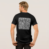 Benutzerdefinierte QR-Code-Prüfung Personalisiert  Tri-Blend Shirt (Rückseite voll)