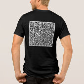 Benutzerdefinierte QR-Code-Prüfung Personalisiert  Tri-Blend Shirt (Rückseite)