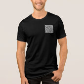 Benutzerdefinierte QR-Code-Prüfung Personalisiert  Tri-Blend Shirt (Vorderseite)