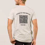Benutzerdefinierte QR-Code-Prüfung und benutzerdef Tri-Blend Shirt (Rückseite)
