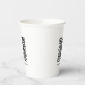 Benutzerdefinierte QR-Code-Prüfung Website URL-Vor Pappbecher (Links)