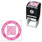 Benutzerdefinierte QR-Code-Scan-Briefmarke für Tex Permastempel (Beispiel)