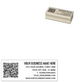 Benutzerdefinierte QR-Code-Scan-Info-Adresse Rubbe Gummistempel (Stempel)