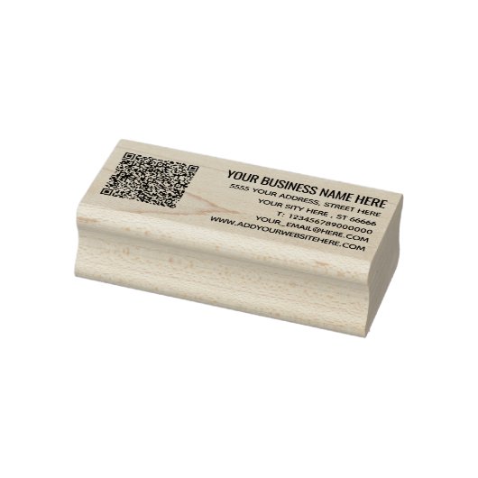 Benutzerdefinierte QR-Code-Scan-Info-Adresse Rubbe Gummistempel (Stempel)