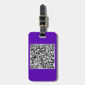 Benutzerdefinierte QR Code Scan Info Farben Gepäck Gepäckanhänger (Vorderseite vertikal)