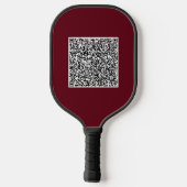 Benutzerdefinierte QR-Code-Scan-Info-Farben Pickle Pickleball Schläger (Rückseite)