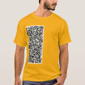 Benutzerdefinierte QR-Code-Scan-Info Ihr T - Shirt (Vorderseite)