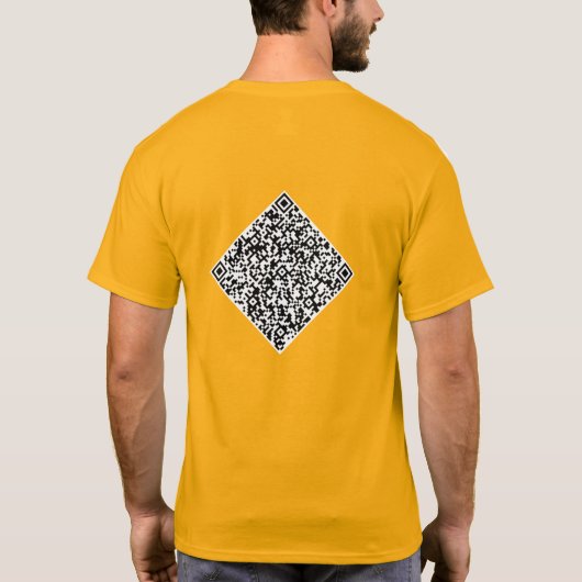 Benutzerdefinierte QR-Code-Scan-Info Ihr T-Shirt W (Rückseite)