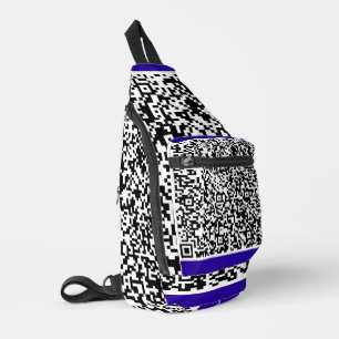 Benutzerdefinierte QR-Code-Scan-Info Ihre Farbe Pe Crossbody Bag