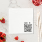 Benutzerdefinierte QR-Code-Scan-Info Ihre lustigen Serviette (Beispiel)