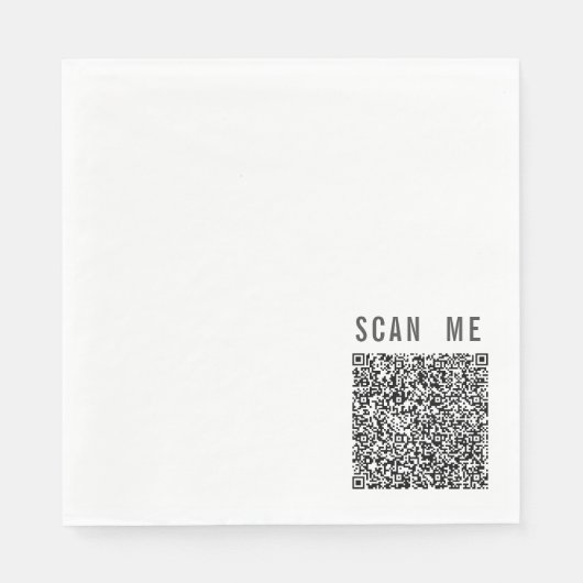 Benutzerdefinierte QR-Code-Scan-Info Ihre lustigen Serviette (Vorderseite)