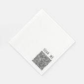 Benutzerdefinierte QR-Code-Scan-Info Ihre lustigen Serviette (Ecke)