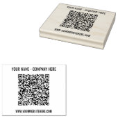 Benutzerdefinierte QR-Code Scan-Info Name Website Gummistempel (Stempel)
