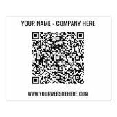 Benutzerdefinierte QR-Code Scan-Info Name Website Gummistempel (Prägung)