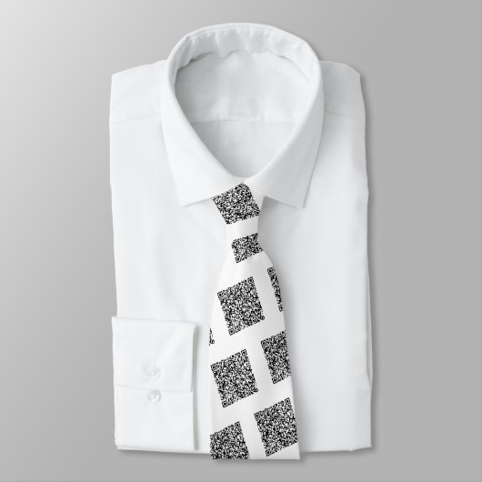 Benutzerdefinierte QR-Code-Scan-Info Neck Wählen S Krawatte (Gebunden)