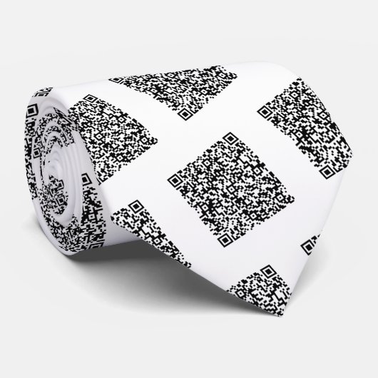 Benutzerdefinierte QR-Code-Scan-Info Neck Wählen S Krawatte (Gerollt)