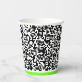 Benutzerdefinierte QR-Code-Scan-Info-Papiere Cups  Pappbecher (Rückseite)