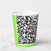 Benutzerdefinierte QR-Code-Scan-Info-Papiere Cups  Pappbecher (Links)