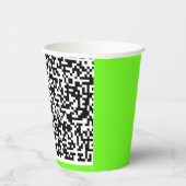 Benutzerdefinierte QR-Code-Scan-Info-Papiere Cups  Pappbecher (Rechts)