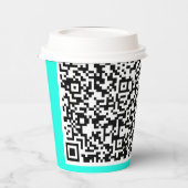 Benutzerdefinierte QR-Code-Scan-Info-Papiergruppen Pappbecher (Links)