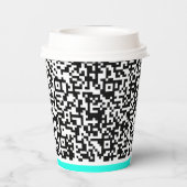 Benutzerdefinierte QR-Code-Scan-Info-Papiergruppen Pappbecher (Rückseite)