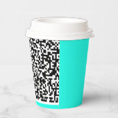 Benutzerdefinierte QR-Code-Scan-Info-Papiergruppen Pappbecher (Rechts)