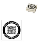 Benutzerdefinierte QR-Code-Scan-Info Text Runde Br Gummistempel (Stempel)