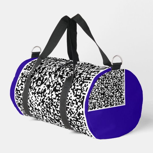 Benutzerdefinierte QR-Code-Scan-Informationen für  Duffle Bag (Linke Seite)