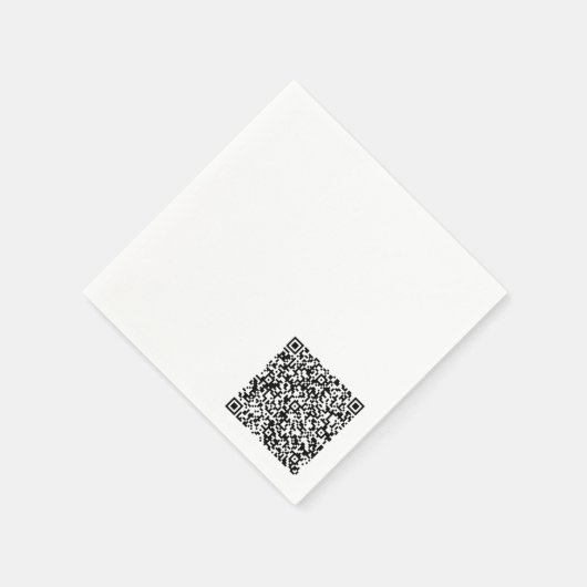 Benutzerdefinierte QR-Code-Scan-Informationen Pers Serviette (Ecke)
