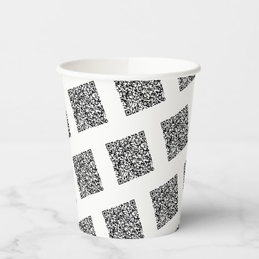 Benutzerdefinierte QR-Code-Scan-Papiere Cups Ihres Pappbecher (Links)
