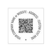 Benutzerdefinierte QR-Code-Scan und Briefmarke von Gummistempel (Prägung)