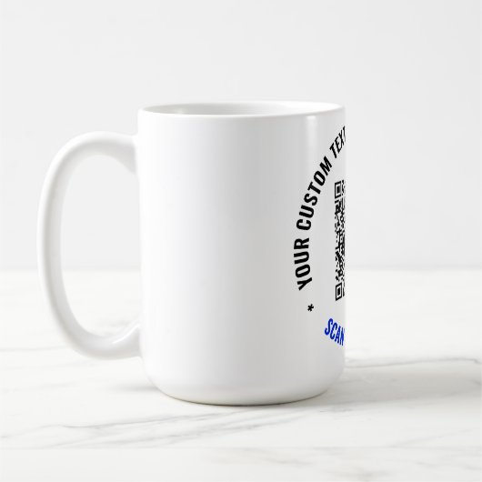 Benutzerdefinierte QR-Code-Tasse Geben Sie Ihren T Kaffeetasse (Links)