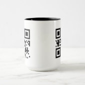 Benutzerdefinierte QR-Code-Tasse Tasse (Zentrum)