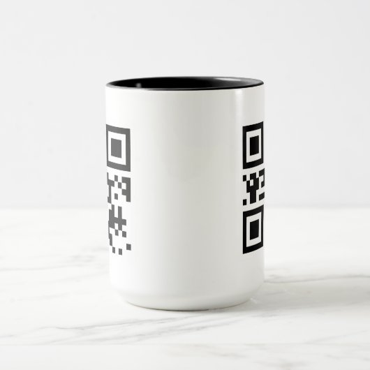 Benutzerdefinierte QR-Code-Tasse Tasse (Zentrum)